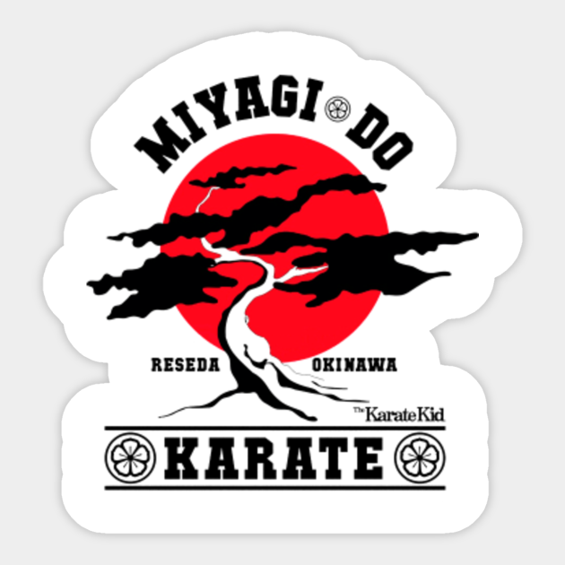 Karate Kid (Mr Miyagi Do Red Variant) Karate Kid Sticker TeePublic